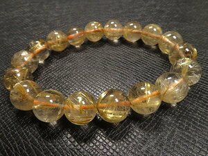 g300 jpy yellow gold [ Taichi n rutile ] crystal bracele M*11.5mm regular price 1.2 ten thousand jpy 