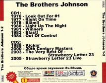 BROTHERS JOHNSON CD1&2 大全集 MP3CD 2P∞_画像2