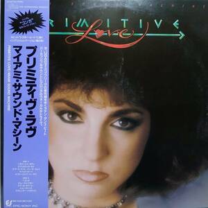 【LP 洋Pop】Miami Sound Machine feat.Gloria Estefan（マイアミ・サウンド・マシーン）「Primitive Love」JPN盤 Conga 他 収録！