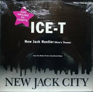 【12's Hip-hop】Ice-T「New Jack Hustler (Nino's Theme)」オリジナル US盤 シュリンク付！