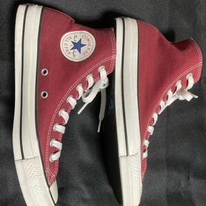 CONVERSE ALLSTAR CHUCK TAYLAR コンバース オールスター チャックテイラー ハイカット US7.5 26cm 一つ星 色マルーンの画像4