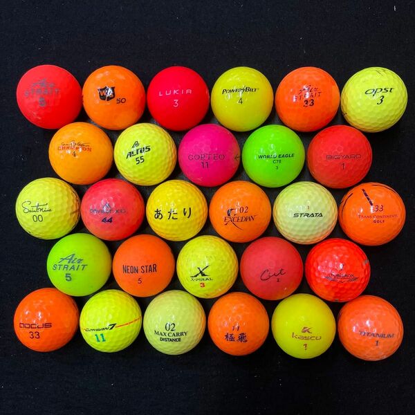 ロストボール カラーボール 28個（球種・年式混合）