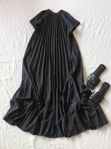 IENA simplicite ミニドットのプリーツドレス