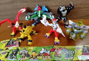 * digimon adventure 02 real collection 2 all 6 kind Bandai 