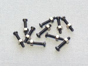 1.4 x 8mm black color screw . nut 10 collection 