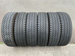 DUNLOP DECTES SP001 225/80R17.5 123/122L 2022年製　4tスタットレスタイヤ6本セット