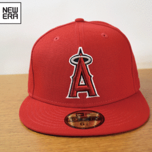 1円スタート!【未使用品】(6-7/8 - 54.9cm) 59FIFTY NEW ERA MLB LA ANGELS エンゼルス ニューエラ キャップ 帽子 K75の画像2