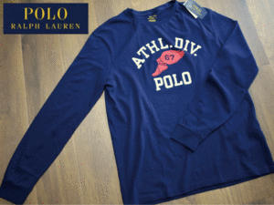 1円スタート!【新品】(メンズXL) DPOLO RALPH LAUREN ポロ ラルフローレン 長袖 Tシャツ ロンT コットン カジュアル 男女兼用 K34