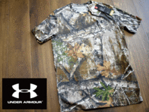 1円スタート!【新品】(メンズS) UNDER ARMOUR アンダーアーマー アウトドア REAL TREE Tシャツ 半袖 コットン カジュアル USモデル K164_画像1