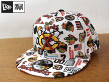 1円スタート!【未使用品】(フリーサイズ)NEW ERA 9FIFTY CHICAGO BLACK HAWKS ブラックホークス NHL ニューエラ キャップ 帽子 K167_画像1