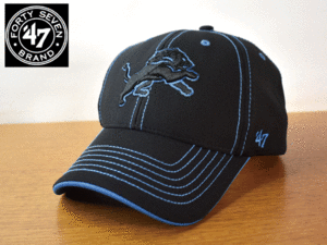 1円スタート!【未使用品】(フリーサイズ) 47 BRAND NFL DETROIT LIONS ライオンズ キャップ 帽子 K250