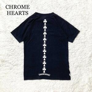 【極美品】CHROME HEARTS Tシャツ 黒 セメタリークロス ロゴ S