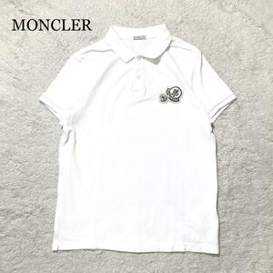 【未使用級】MONCLER モンクレール ポロシャツ ホワイト マグリア L