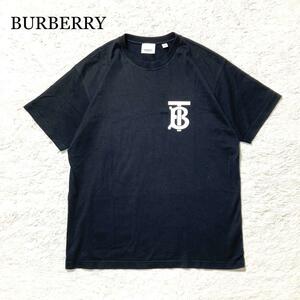 [ ultimate beautiful goods ] BURBERRY T-shirt black TB Logo monogram XXS