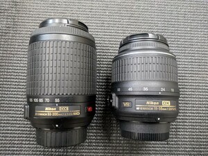 Nikon AF-S NIKKOR 18-55mm 1:3.5-5.6G AF-S NIKKOR 55-200mm 1:4-5.6G ED 2 pcs set Nikon single‐lens reflex lens 