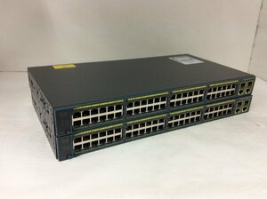 2台セット 初期化済み CISCO/シスコ Catalyst 2960-Plus series WS-C2960+48TC-S 搭載OS Version 15.2(7)E（2台共通）