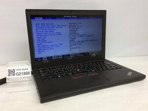 ジャンク/ LENOVO 20HMS0R400 ThinkPad X270 Intel Core i3-7100U メモリ4.1GB NVME256.06GB 【G21888】