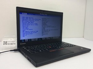 LENOVO 20CM006JJP ThinkPad X250 Intel Core i5-5300U メモリ8.19GB HDD500.1GB OS無し ACアダプター欠品【G18074】