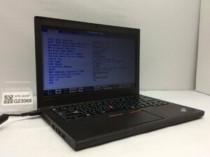 ジャンク/ LENOVO 20F6A05UJP ThinkPad X260 Intel Core i3-6100U メモリ8.19GB HDD500.1GB 【G23068】