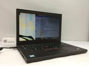 ジャンク/ LENOVO 20F6A05UJP ThinkPad X260 Intel Core i3-6100U メモリ8.19GB HDD500.1GB 【G23078】