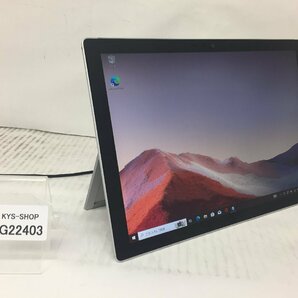 ジャンク/1円/Microsoft Surface Pro7 Model 1866/Core i5 1035G4 1.10GHz/256GB/8GB/12.3インチ/Windows10 Pro/高速SSD/第10世代/AC欠品の画像1