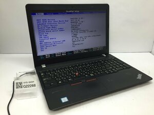 ジャンク/ LENOVO 20H6A0CKJP ThinkPad E570 Intel Core i3-6006U メモリ4.1GB HDD500.1GB 【G22266】