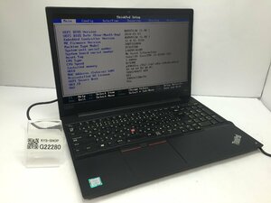 ジャンク/ LENOVO 20KTS1UK00 ThinkPad E580 Intel Core i5-8250U メモリ8.19GB NVME256.06GB 【G22280】