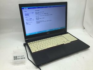 R　ジャンク/ FUJITSU FMVA1000B LIFEBOOK A574/M Intel Celeron 2950M メモリ4.1GB HDD320.07GB 【G13616】