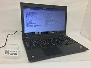 ジャンク/ LENOVO 20AVA0CWJP ThinkPad L540 Intel Core i3-4100M メモリ2.05GB ストレージ無し 【G22342】