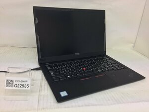 ジャンク/ LENOVO 20KGS5KF00 ThinkPad X1 Carbon 6th Corei5-8世代 メモリ不明 ストレージ無し 【G22535】