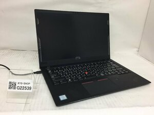 ジャンク/ LENOVO 20KGS5KF00 ThinkPad X1 Carbon 6th Corei5-8世代 メモリ不明 ストレージ無し 【G22539】