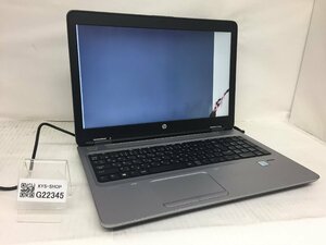 ジャンク/ HP HP ProBook 650 G3 Intel Core i3-7100U メモリ8.19GB SSD256.06GB 【G22345】