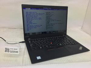 ジャンク/ LENOVO 20HQA020JP ThinkPad X1 Carbon 5th Intel Core i5-7200U メモリ8.19GB ストレージ無し 【G22545】