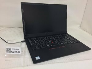 ジャンク/ LENOVO 20KGS5KF00 ThinkPad X1 Carbon 6th Corei5-8世代 メモリ不明 ストレージ無し 【G22544】