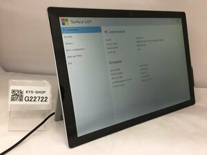 ジャンク/ Microsoft Surface Pro Intel Core i5-7300U メモリ8.19GB NVME256.06GB 【G22722】