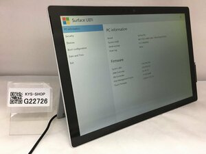 ジャンク/ Microsoft Surface Pro Intel Core i5-7300U メモリ8.19GB NVME256.06GB 【G22726】