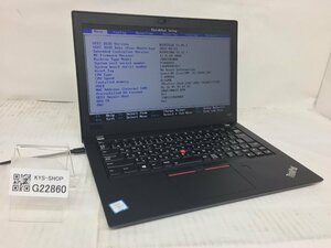 ジャンク/ LENOVO 20KES0LN00 ThinkPad X280 Intel Core i5-7300U メモリ8.19GB ストレージ無し 【G22860】