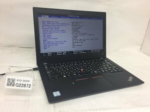 ジャンク/ LENOVO 20KES0LN00 ThinkPad X280 Intel Core i5-7300U メモリ8.19GB NVME256.06GB 【G22872】