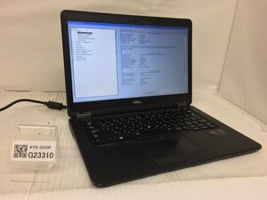 ジャンク/ Dell Latitude E7450 Intel Core i3-5010U メモリ4.1GB SSD128.03GB 【G23310】