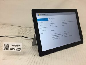 ジャンク/ Microsoft Surface Go Intel Pentium 4415Y メモリ8.19GB NVME128.03GB 【G24226】