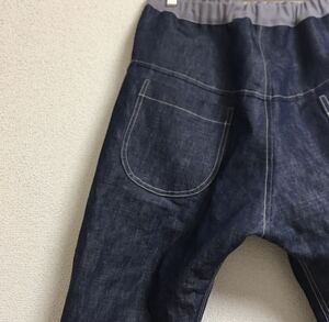  hand made easy .. pants tuck cotton flax Camel stitch Denim 9oz moreover, under 50