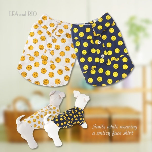 シャツ XS~XXLサイズ DD143 DD144 トップス ハワイアン スマイル 夏服 夏用 カジュアル 犬用 猫用 犬 猫 ペット 犬服 猫服 送料無料