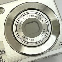 ◆ニコン Nikon◆CoolPix S210 本体 NIKKOR 3X OPTICAL ZOOM 6.3-18.9mm 1:3.1-5.9 デジタル カメラ シルバー ケース付 動作未確認_画像4