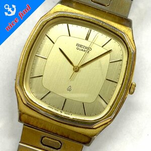 ◆セイコー SEIKO◆7431-5000 クォーツ 腕時計 メンズ ウォッチ ゴールド文字盤 SS 不動品