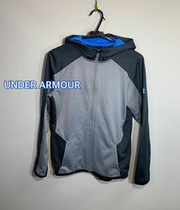 ■UNDER ARMOUR アンダーアーマーボーイズCOLDECAR REACTOR cold gearブルジップパーカー:YXL☆TS-251