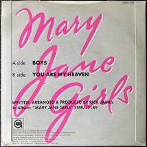 【Disco & Soul 7inch】Mary Jane Girls / Boys_画像2