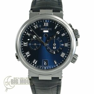 [ Breguet ] marine alarm musical 5547 5547TI/Y1/9ZU self-winding watch TI blue 