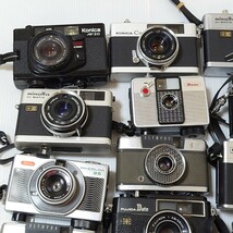 v4）１円スタート　ジャンクカメラまとめ売り　ハーフカメラ　機械　金属　大量セット　光学 Canon MINOLTA KONICA OLYMPUS RICOH フィルム_画像2