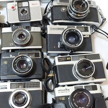 v4）１円スタート　ジャンクカメラまとめ売り　ハーフカメラ　機械　金属　大量セット　光学 Canon MINOLTA KONICA OLYMPUS RICOH フィルム_画像6