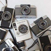 T2）１円スタート　ジャンクカメラまとめ売り　大量　光学　ハーフカメラ OLYMPUS Canon PEN MINOLTA KONICA レンジファインダー_画像3